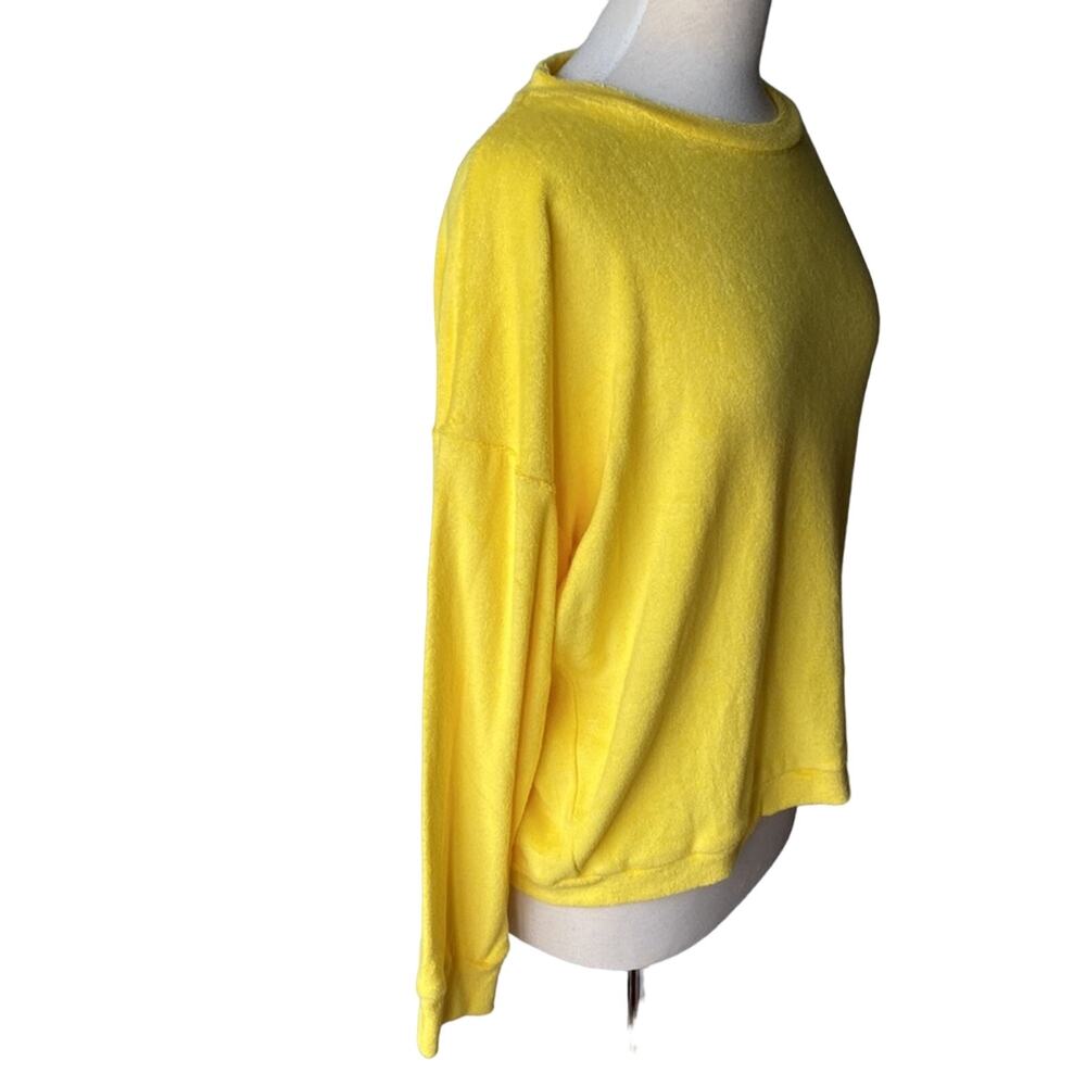 Mikoh Kimo 2 Crewneck Terry Cloth Sweatshirt In Starfruit Size 2/ Medium View 6